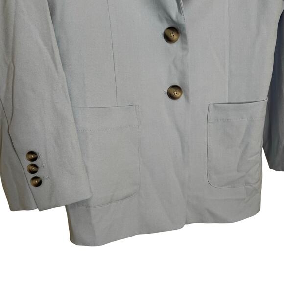 41 Hawthorn Women’s Light Blue Blazer 2-Button Closure Long Sleeve NWOT Small - Picture 4 of 9